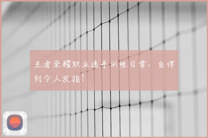 王者荣耀职业选手训练日常,自律到令人发指!
